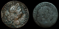 Ireland - Charles II and William and Mary - Halfpennies - 1680, 1693
