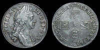 William III - Shilling - 1696 - Inverted A for First V in GVLIELMVS