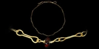 Roman - Gold and Garnet Bead Necklace
