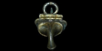 Roman - Silver Gilt Trumpet Brooch Head
