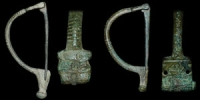 Roman - Two Bronze Inscribed Aucissa Brooches