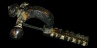 Roman - Highly Decorated Gilded Crossbow Brooch
