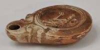 Roman - Oil Lamp - Female Gladiator