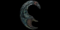 Roman - Enamelled Raven Plate Brooch
