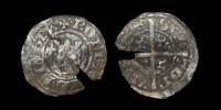 Scotland - Robert the Bruce - Long Cross Farthing