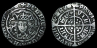 English Medieval - Henry VI - Rosette Mascle Issue - Halfgroat - Calais