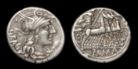 L. Antestius Gragulus - Quadriga Denarius