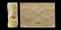 Mesopotamian Seal with Sumerian Imdugud Bird