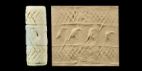 Western Iranian Cylinder Seal with Scorpions