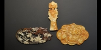 Style Carved Glass Amulet Group
