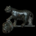 Roman - Bronze Lioness Mount