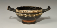 Ceramic Gnathian Blackware Skyphos