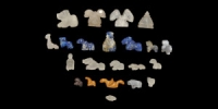 Lapis Lazuli and Rock Crystal Animal Group