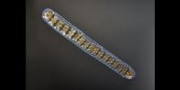 Bedouin White Metal and Bead Band