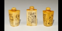 Japanese Composition Erotic Snuff Bottle Group