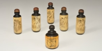 Japanese Style Erotic Snuff Bottle Group