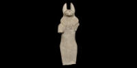 Style Limestone Anubis Statuette