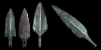 Bronze Age - Luristan - Four Bronze Arrowheads