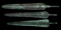 Bronze Age - Luristan - Three Bronze Spearheads