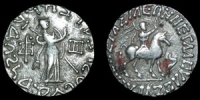 Indo-Scythian - Azes I - Tetradrachm