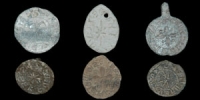 English Medieval - Six Lead 13th Century Seal Matrices