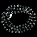 North America - Eighty Black and White Rattlesnake Trade Beads