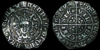 English Medieval - Henry VI - Rosette Mascle - Halfgroat - Calais