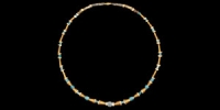 Gold and Faience Bead Necklace