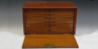 Coin or Specimen Cabinet - Mahogany