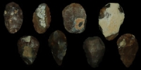 European Palaeolithic - Eight Small Flint Axes/Choppers