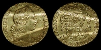 British Milled - George III - 1762 Quarter Guinea - Love Token