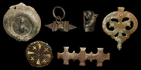 Group of Bronze Military Fittings and Mounts