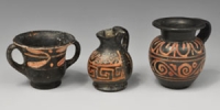 Apulian Xenon Ware Black-Glazed Vessels