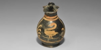 Apulian Xenon Ware Black-Glazed Miniature Oinochoe