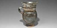 Apulian Black- Glazed Thistle Mug