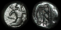 Achaemenid Kingdom - Xerxes II to Artaxerxes II - Persian King with Dagger - AR Siglos