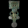Anglo-Saxon - Disc on Bow Square-Headed Brooch