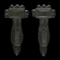 Merovingian - Pair of Bronze Brooches