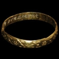 English 17th Century - Gold Posy Ring