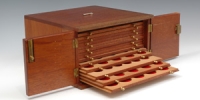 Coin Cabinet - Mahogany - 14 trays