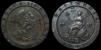 British Milled - George III - 1797 - Cartwheel Twopence - Countermarked