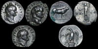 Roman Empire - Vespasian - Three Denarii