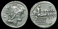 Roman Republic - L. Sentius - Denarius
