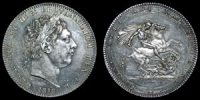 British Milled - George III - 1818 - Crown