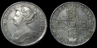 British Milled - Anne - 1707 - Halfcrown