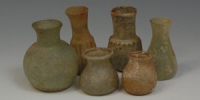 Roman - Group of Six Glass Bottles and Phials