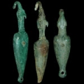 Italic - Set of Three Bronze Belt Hooks