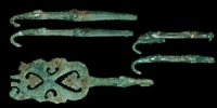 Italic - Two Pairs of Bronze Belt Hooks and a Single