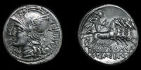 M Baebius Q f Tampilus - Denarius