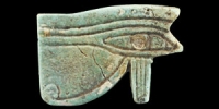 Large Faience Eye of Horus Bead